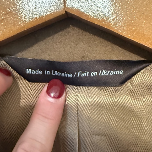 Joseph Abboud Brown Trench Coat - Picture 3 of 3